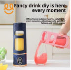 Portable Electric Blender Bottle (LED Display, USB Rechargeable) – Personal Smoothie & Shake Maker