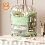 Elegant Multi-Layer Cosmetic Organizer with Lid & Drawers | With Free Bear Gift
