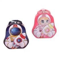 FunBlast Piggy Bank for Kids – Space Theme Coin Box, Coin Bank with Lock and Key