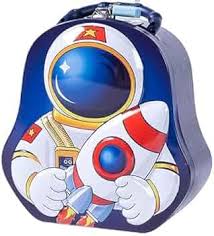 FunBlast Piggy Bank for Kids – Space Theme Coin Box, Coin Bank with Lock and Key