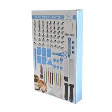 Cake Decorating Equipment, 78pcs Cake Decorating Supplies Kit Cupcake Decorating Tools Baking Supplies with Cake Turntable Stand, 36 Piping Tips, Ici