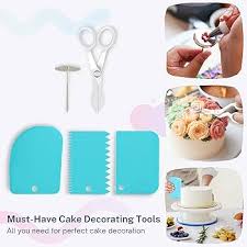 Cake Decorating Equipment, 78pcs Cake Decorating Supplies Kit Cupcake Decorating Tools Baking Supplies with Cake Turntable Stand, 36 Piping Tips, Ici
