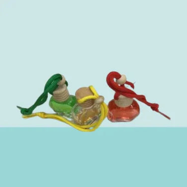 Empty 8ml Car Perfume Bottle Air Freshener Car Pendant Glass Bottle Auto Scent Diffuser Accessories Bottles