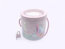 Round Shaped Metal Money Bank/Piggy Bank