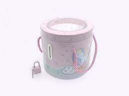 Round Shaped Metal Money Bank/Piggy Bank