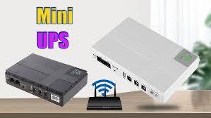 Mini UPS Uninterrupted Power Supply Lithium ion Backup Battery DC Output for Wireless Router