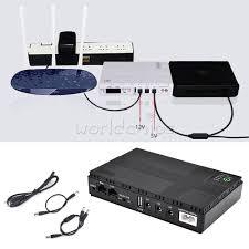 Mini UPS Uninterrupted Power Supply Lithium ion Backup Battery DC Output for Wireless Router