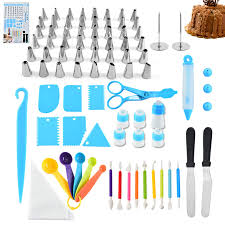 Cake Decorating Equipment, 78pcs Cake Decorating Supplies Kit Cupcake Decorating Tools Baking Supplies with Cake Turntable Stand, 36 Piping Tips, Ici