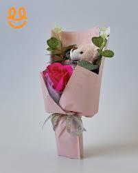 “Gifting Bouquet with Teddy Bear – Perfect Mini Romantic Gift”
