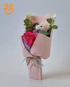 “Gifting Bouquet with Teddy Bear – Perfect Mini Romantic Gift”