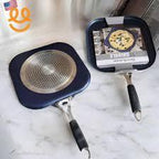 Premium Square Cooking Pan – Anti-Slip Handle, Even-Heat Base, Non-Stick Surface