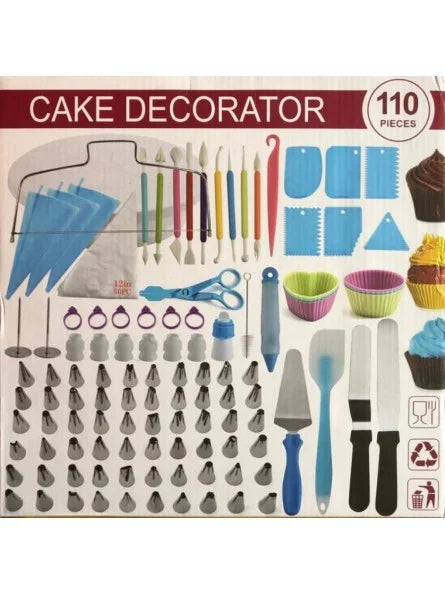 110 Pieces Cake Decoration Tools Accessories Kits Cakes Decorating Supplies