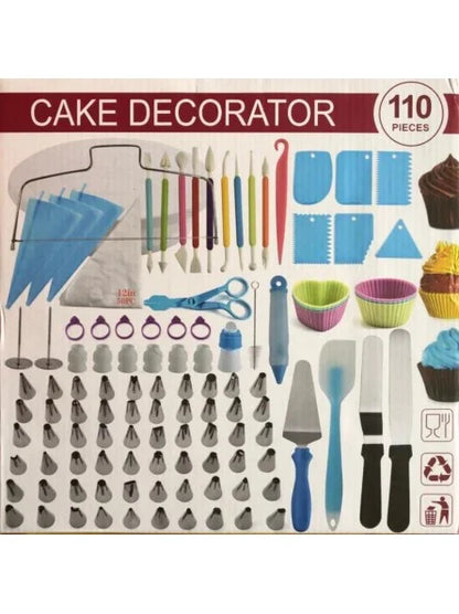 110 Pieces Cake Decoration Tools Accessories Kits Cakes Decorating Supplies