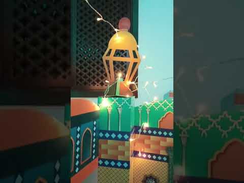 Cardboard Made Kids Mosque Creative Arts Craft Set