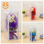 Rose Soap Flower Bear Bowknot heart favor Boxes Classical Artificial Flowers Christmas Valentine Day Present party