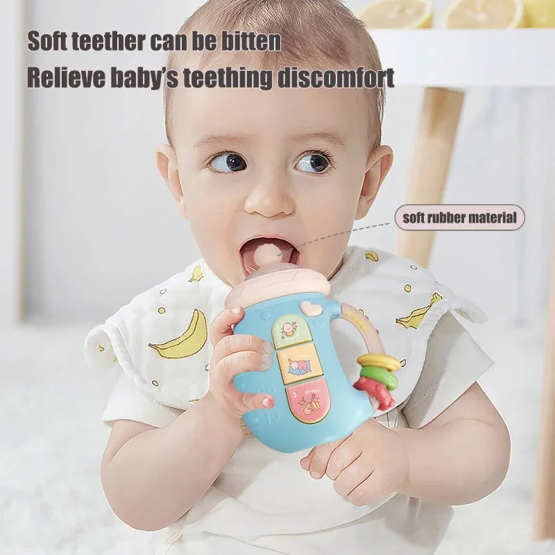 Cute Baby Bottle with Portable Diaper Changing Pad