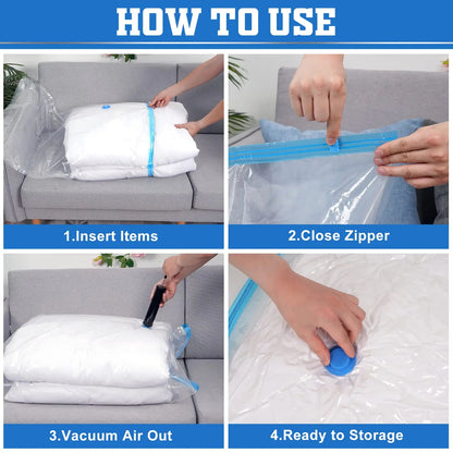 (50 x70) Transparent Vaccum Storage Bag