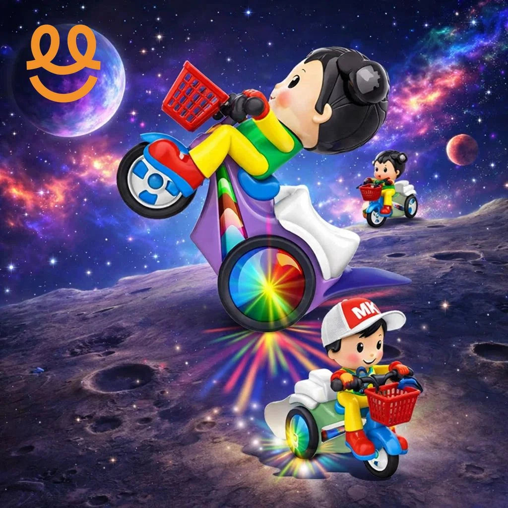 Toys With Sound And Movement Electric Music Big Head Stunt Dance Tricycles Toys