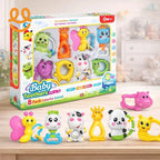 Kids Baby Rattle Set (8 Pieces) – Manual Sensory Toys for Newborns