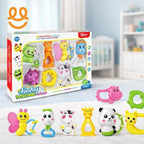 Kids Baby Rattle Set (8 Pieces) – Manual Sensory Toys for Newborns